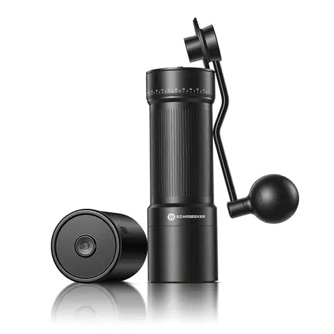 STARSEEKER Hand-Cranked and Electric 2-in-1 Coffee Grinder for Coffee Beans