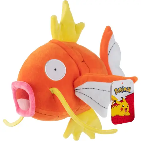 Pokémon 8" Magikarp Pluche Knuffel - Officieel Gelicentieerd - Generatie 1 Figuur - Authentieke Zachte Knuffelvis - Cadeau voor Kinderen, Jongens en Meisjes - Vanaf 2 jaar