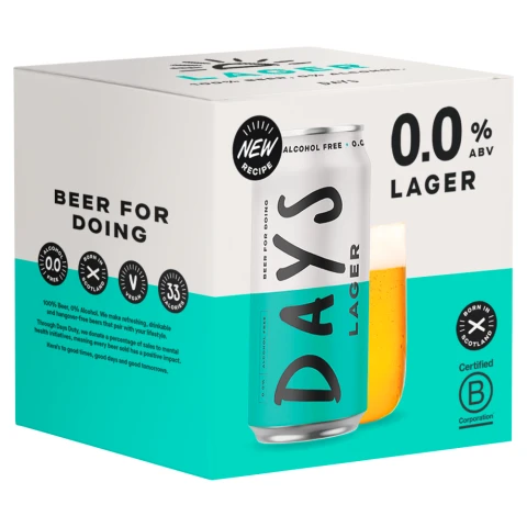 Days Brewing - 0.0% Lager Can - 330ml