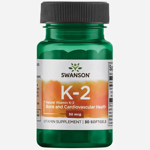 Ultra Vitamine K2 naturelle (Menaquinone-7 de Natto) 50mcg 30 pièces (1 mois)
