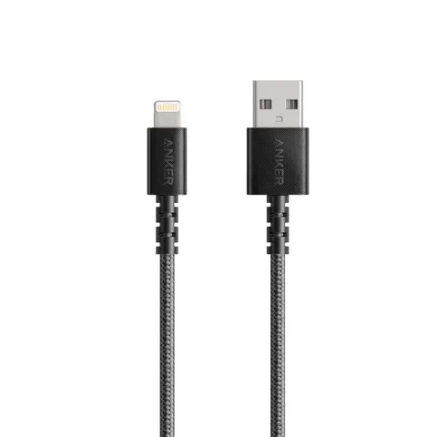 Anker PowerLine USB-A to Lightning Charging Cable 0.9m, Black, Supports iPhone 14/13/12, iPad 9/8 and Other Apple Devices