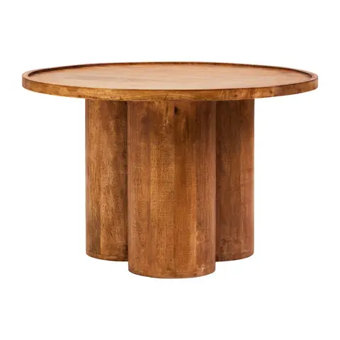 Fifty Five South Walsa Coffee Table Round Mango Wood Natural