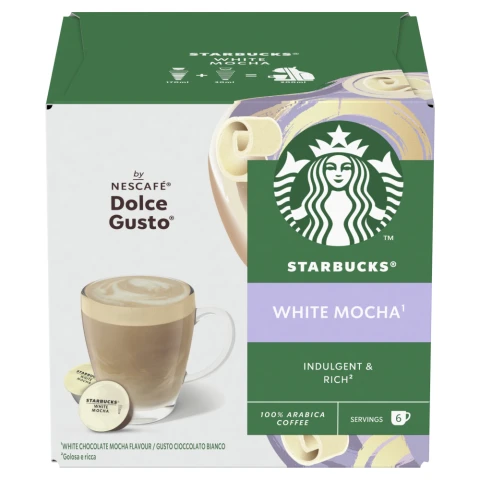 Starbucks Dolce Gusto Mocha White Mocha 12 Capsules 123G