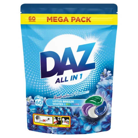 Daz All in 1 Lotus Breeze Whites & Colours 60 x 22 g (1320g)