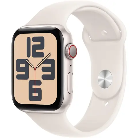 Apple Watch SE - 44mm Starlight Aluminium Case with Starlight Sport Band - S/M