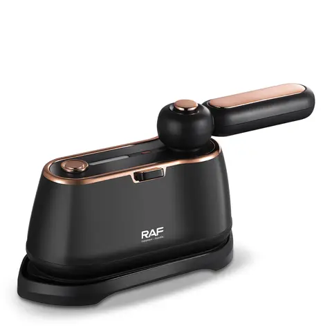 RAF Fer à repasser vapeur portable 1000 W, poignée pivotante à 180°, réservoir d’eau de 120 ml, vapeur verticale et continue, fer de voyage compact pour le repassage des vêtements