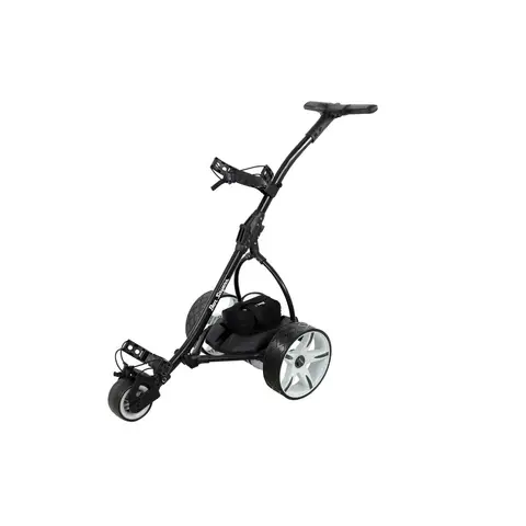 Ben Sayers Electric Golf Trolley Folding 18 Hole Battery Black/White