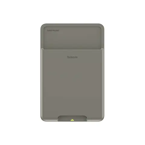 Baseus Back Stick Silikon-Kartentasche, dunkelgrau