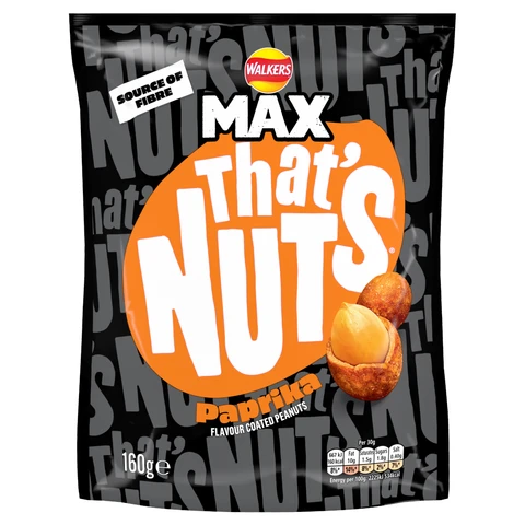 That's Nuts Walkers Max Paprika 160g