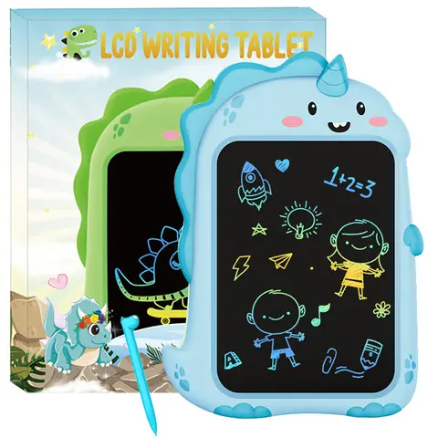 CHEERFUN 8,5 Zoll Blauer Dinosaurier LCD-Schreibtafel – Dinosaurierspielzeug für Kinder 3-5, Lern-Doodle-Board für Kleinkinder, Perfekte Weihnachts- & Geburtstagsgeschenke, Füllartikel für 3-8 Jahre alte Jungen und Mädchen