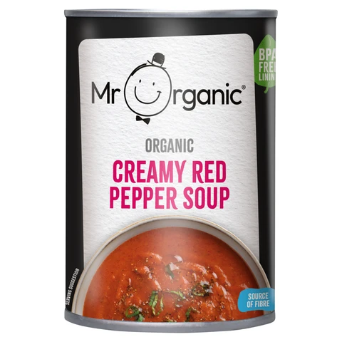 Mr Organic Organic Creamy Red Pepper Soup 400g