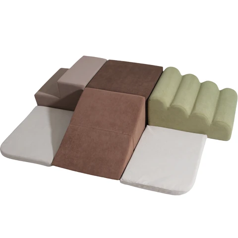 BanaSuper Foam Building Blocks for Children, Soft Building Blocks XXL, EN71 Certified, Children's Montessori Toy, Washable Case for Indoor Fun, Baby Soft Play Set for Home & Nursery, Grey