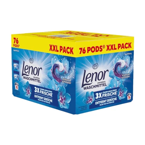 Lenor UNIVERSAL PODS® April Frisch Waschmittel-Kapseln, 76 Stück