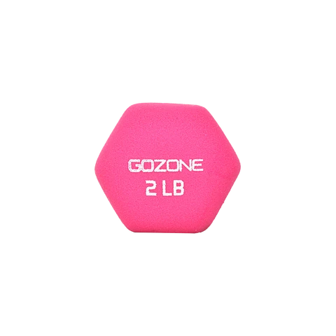 GOZONE Haltères hexagonaux en néoprène avec poignée confortable - 0,9 kg