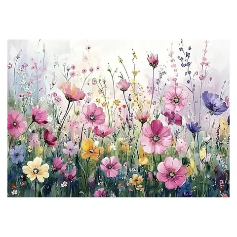 JU7CER 5D Diamond Painting Kit - Floral Pattern | DIY for Adults Beginners & Kids | Crystal Cross Stitch Wall Decor 12×16 Inches (30×40cm)