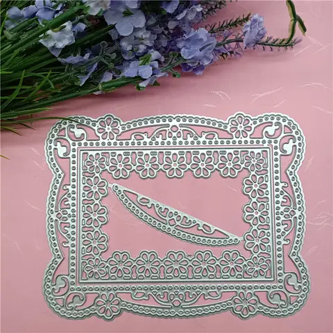 Picture Frame Cutting Dies Stencils Frame Die Cuts Metal Template Mould DIY Scrapbook Card Making Decoration Tool Gift Photo Album Embossing Scrapbooking Paper Card Decor Craft