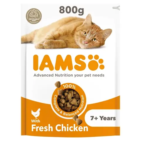 Iams with Fresh Chicken 7+ Years 800g