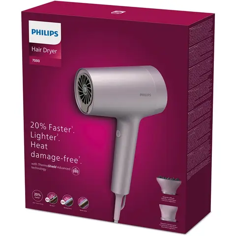 Philips 7000 Series Fohn- Föhn met diffuser - Haardroger - Roze - BHD723/10 