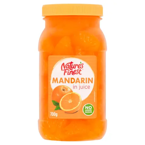 Nature's Finest Mandarins In Juice 700g