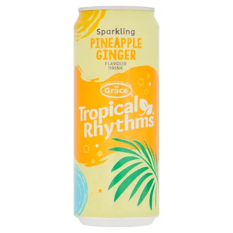 Grace Tropical Rhythms Sparkling Pineapple Ginger 330ML