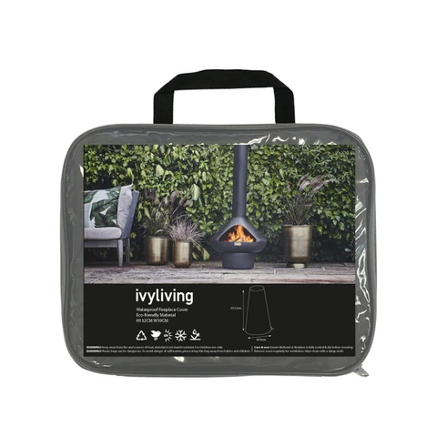 Waterproof Fireplace Cover in Eco-Friendly Material H132CM W59CM