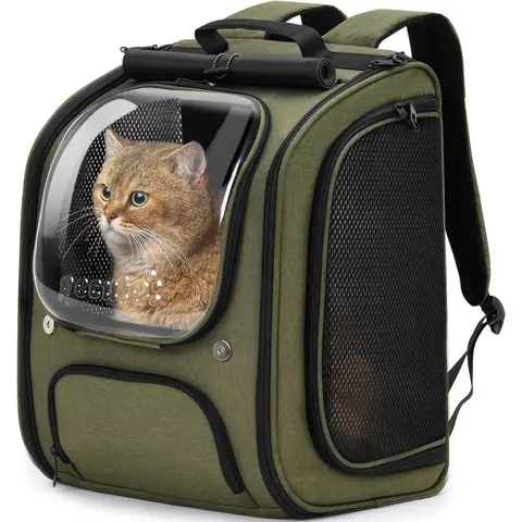 pecute Capsule Pet Backpack - Army Green