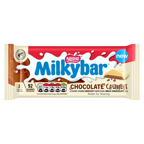 Milkybar White Biscuit Tablet 84g