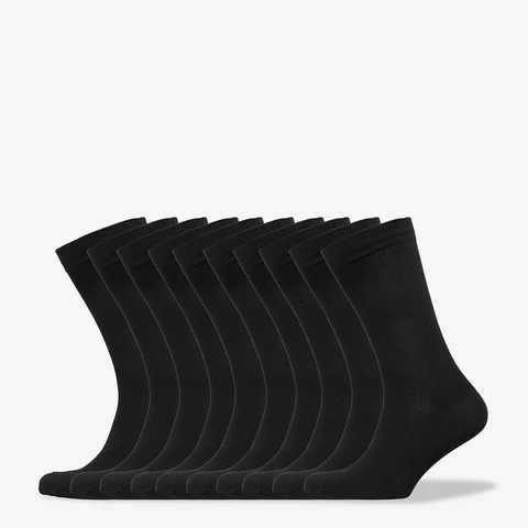 Resteröds Bambussocken 10er-Pack Schwarz 40-45