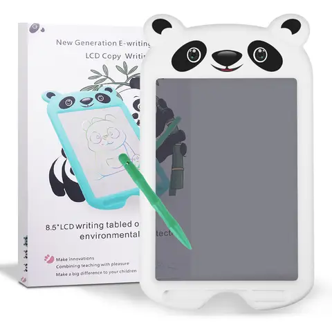 CHEERFUN 8,5 Zoll Schreibtafel Weißer Panda: Lernspaß für 3-8 Jahre. Sicher, löschbar. Perfektes Geschenk zum Geburtstag oder als Weihnachtsgeschenk!