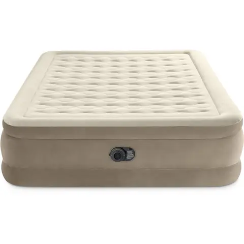 Intex Ultra plush luchtbed queen - 152 x 203 x 46 cm, beige