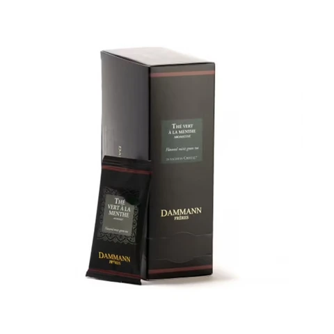 DAMMANN FRERES Lot de 24 sachets de thé vert à la menthe - 48 g