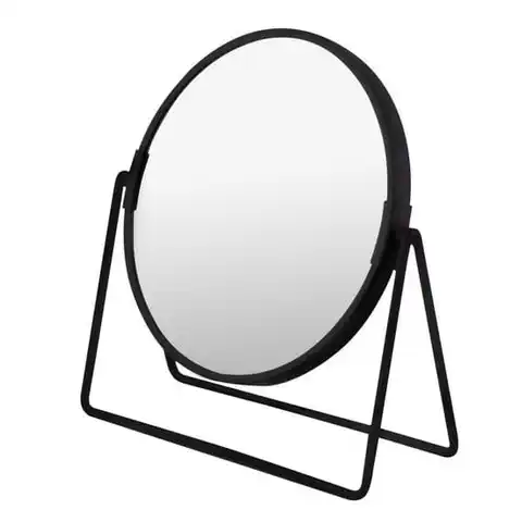 Noix de Coco Diva London 7" Double-Sided Vanity Makeup Mirror - 1X/5X Magnification, Black