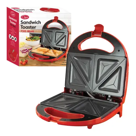 Quest Sandwich Maker Red, lights, easy, non, power, kitchen, sandwich – 35149