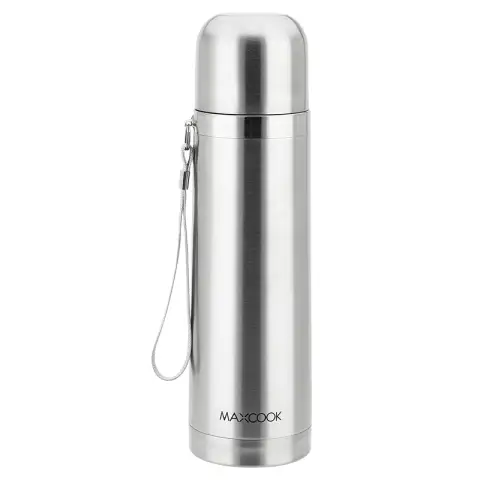 Maxcook Vacuum Thermos Cup 304 Stainless Steel 500ml Hot And Cold Insulation, Portable In Office