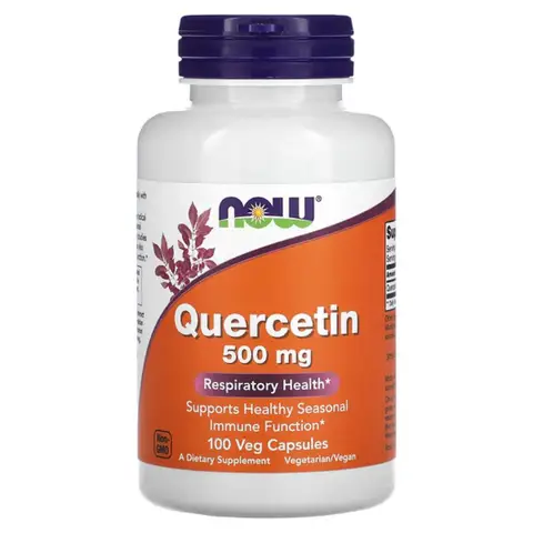 NOW Foods Quercetin Immune 500mg Capsules - 100 Vegan Capsules