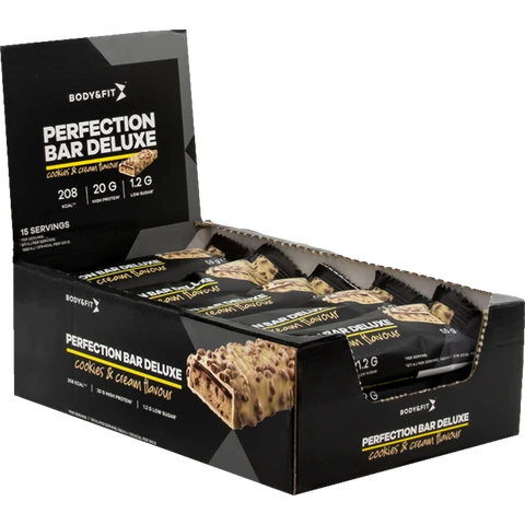 Body&Fit Perfection Bar Deluxe Cookies & Cream 825 grams (15 Bars)