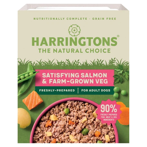 Harringtons Satisfying Salmon & Farm-Grown Veg for Adult Dogs 400g