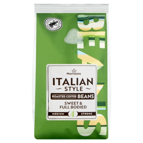 Morrisons Italian Style Roasted Coffee Beans 227g