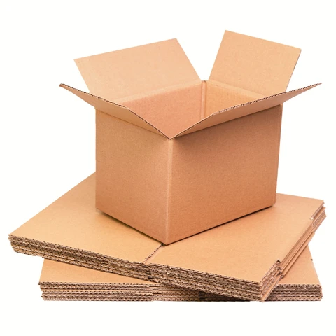 Triplast Single Wall Cardboard Boxes 7x5x5" Brown Pack of 100