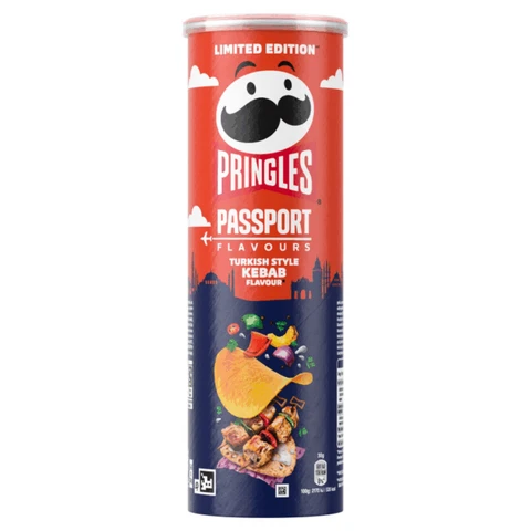 Pringles 165g Passport Turkish Style Kebab Turkish Style Kebab Flavour