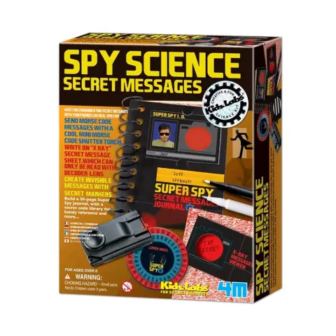 4M KidzLabs Spy Science Secret Message Kit