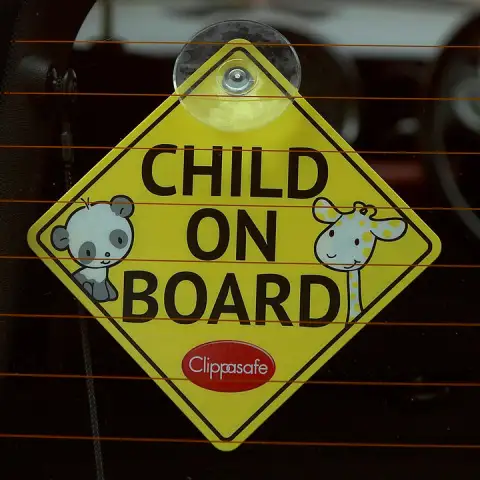 Baby On Board Sign (53) Yellow