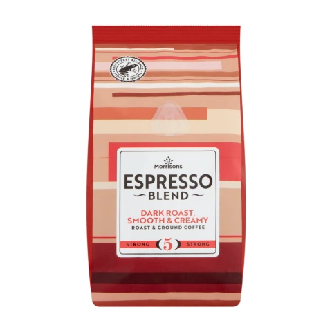 Morrisons Espresso Blend Roast & Ground Coffee 227G
