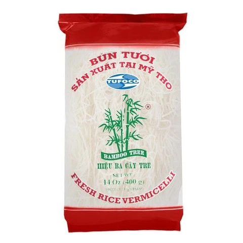Bamboe Bomenrijstnoedels Bun Tuoi 8 stuks 400g (Dik)