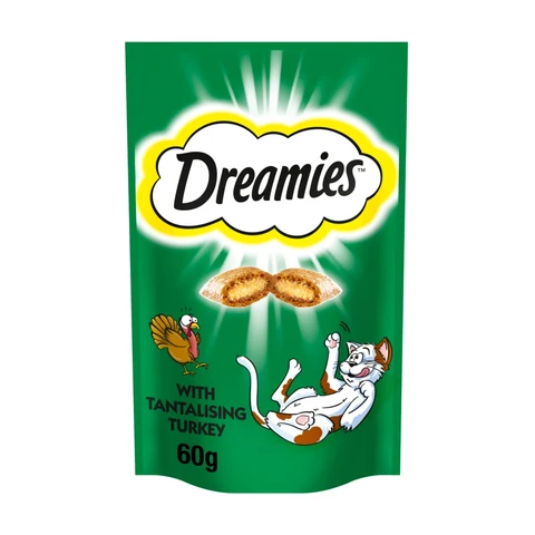Dreamies Cat Treat Biscuits with Turkey 60g