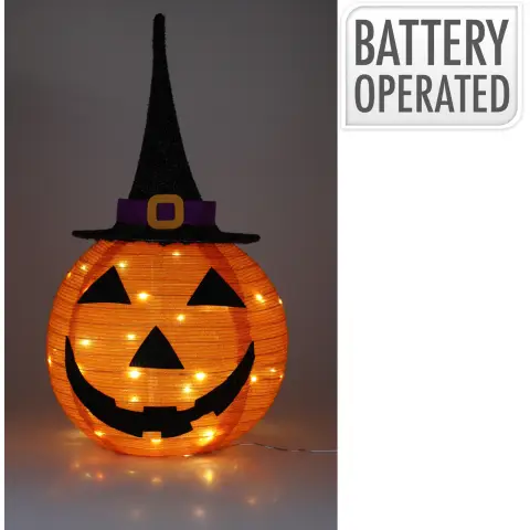 Kürbis Mit Hut Faltbar 68cm Halloween