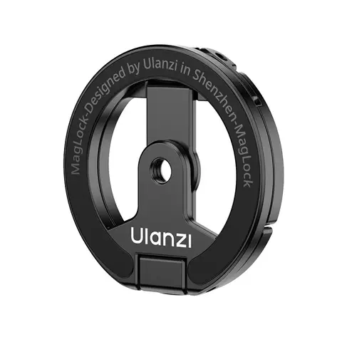 ULANZI MA02 Doppelseitiger magnetischer Handyhalter, Aluminium-Adapter-Stativ, faltbar mit 6,35 mm Schraubenloch, Zubehör für Stativ-Selfie-Stick, Handyhalterung für Magsafe/iPhone/Android-Smartphone