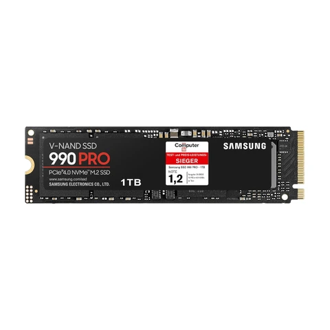 Samsung Solid State Drive - 990 PRO NVMe M.2 SSD 1 TB für High-End-Gaming und -Bearbeitung