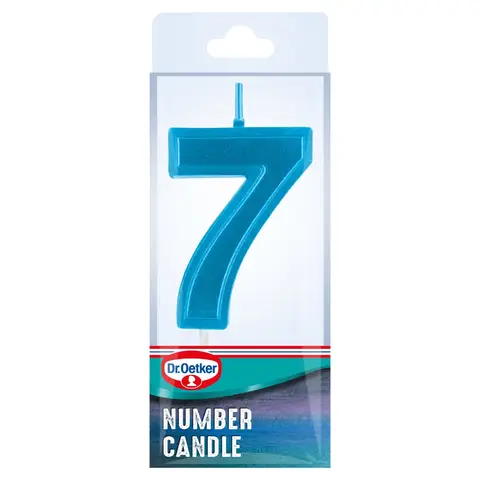 Dr. Oetker Number 7 Candle