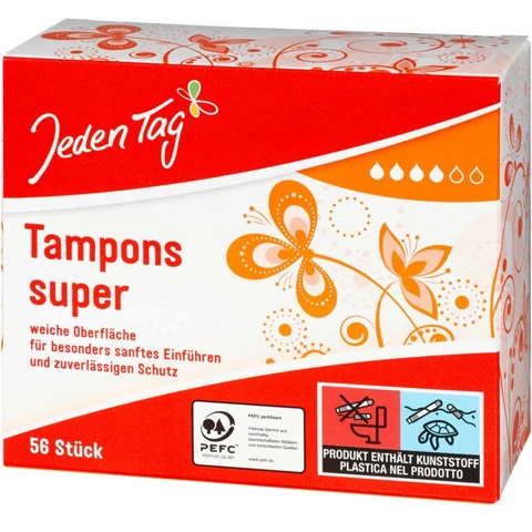 ‎Jeden Tag Daily Tampons Super 56 Count